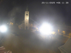 Náměstí, koste sv. Markéty