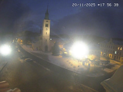 Náměstí, koste sv. Markéty