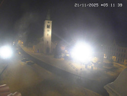 Náměstí, koste sv. Markéty