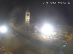 Náměstí, koste sv. Markéty