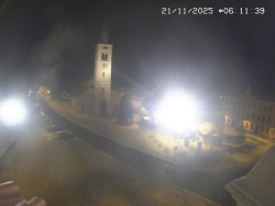 Náměstí, koste sv. Markéty