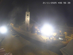 Náměstí, koste sv. Markéty