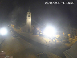 Náměstí, koste sv. Markéty