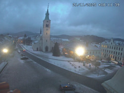 Náměstí, koste sv. Markéty