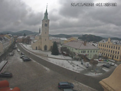 Náměstí, koste sv. Markéty