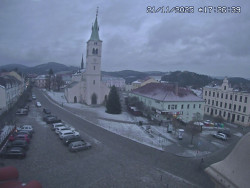 Náměstí, koste sv. Markéty