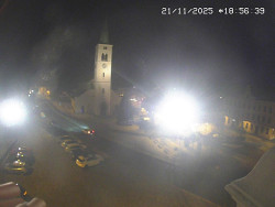 Náměstí, koste sv. Markéty