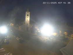 Náměstí, koste sv. Markéty