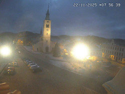 Náměstí, koste sv. Markéty