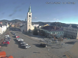 Náměstí, koste sv. Markéty