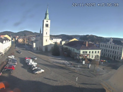 Náměstí, koste sv. Markéty