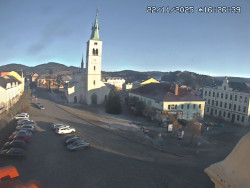 Náměstí, koste sv. Markéty