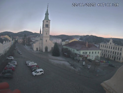 Náměstí, koste sv. Markéty