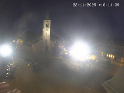 Náměstí, koste sv. Markéty