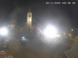 Náměstí, koste sv. Markéty