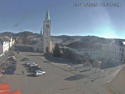 Náměstí, koste sv. Markéty