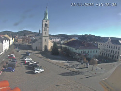 Náměstí, koste sv. Markéty