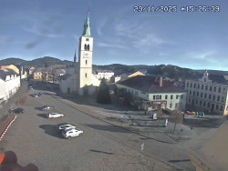 Náměstí, koste sv. Markéty