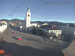 Náměstí, koste sv. Markéty