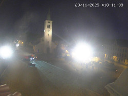 Náměstí, koste sv. Markéty