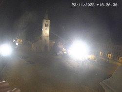 Náměstí, koste sv. Markéty