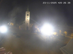 Náměstí, koste sv. Markéty