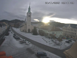 Náměstí, koste sv. Markéty