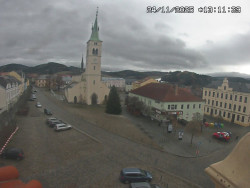 Náměstí, koste sv. Markéty