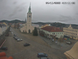 Náměstí, koste sv. Markéty