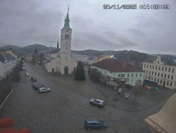 Náměstí, koste sv. Markéty