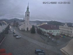 Náměstí, koste sv. Markéty