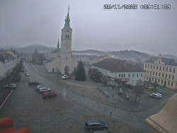 Náměstí, koste sv. Markéty