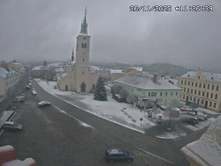 Náměstí, koste sv. Markéty