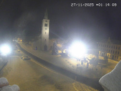 Náměstí, koste sv. Markéty