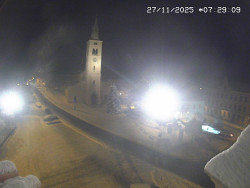 Náměstí, koste sv. Markéty