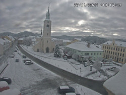 Náměstí, koste sv. Markéty