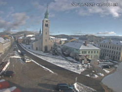 Náměstí, koste sv. Markéty