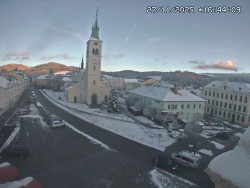 Náměstí, koste sv. Markéty