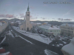 Náměstí, koste sv. Markéty