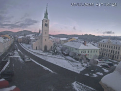 Náměstí, koste sv. Markéty