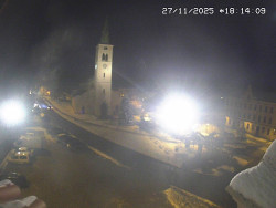 Náměstí, koste sv. Markéty