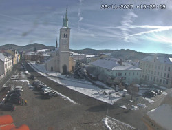 Náměstí, koste sv. Markéty