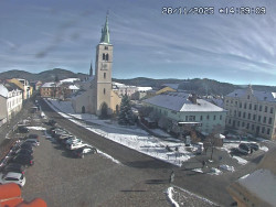 Náměstí, koste sv. Markéty