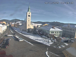 Náměstí, koste sv. Markéty