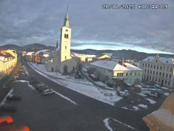 Náměstí, koste sv. Markéty