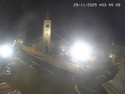 Náměstí, koste sv. Markéty