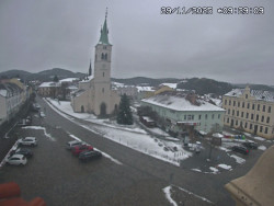 Náměstí, koste sv. Markéty