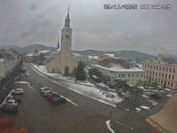 Náměstí, koste sv. Markéty