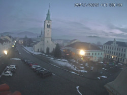 Náměstí, koste sv. Markéty