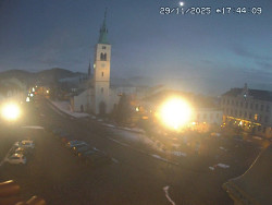 Náměstí, koste sv. Markéty